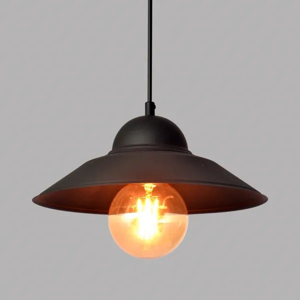 Lustră pe cablu SORAPIS 1xE27/15W/230V negru