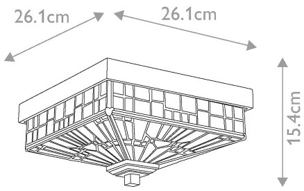 Plafonieră de exterior INGLENOOK Elstead QZ-INGLENOOK-F - 2xE27/60W/230V IP44