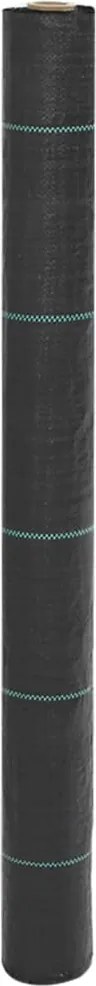 vidaXL Membrană antiburuieni, negru, 1x150 m, PP