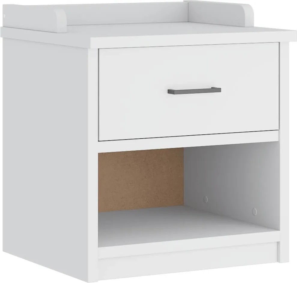 vidaXL Bancă pentru hol „SANDNES” albă 45x40x50 cm, lemn masiv de pin