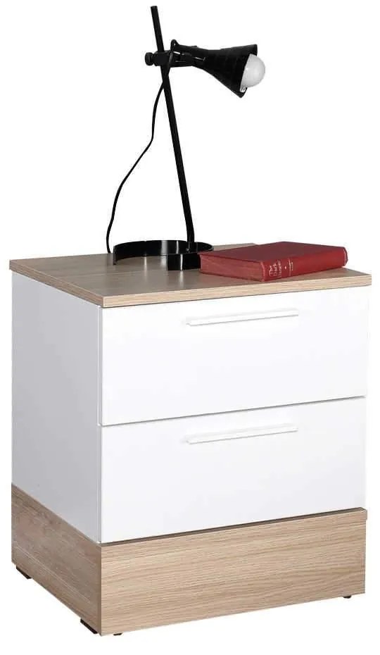 Noptiera Adore Base, 2 sertare, 45 x 52 x 40 cm