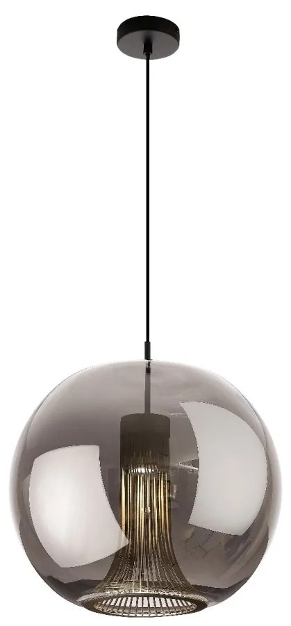 Lustra, Pendul design modern KRISS negru/ crom