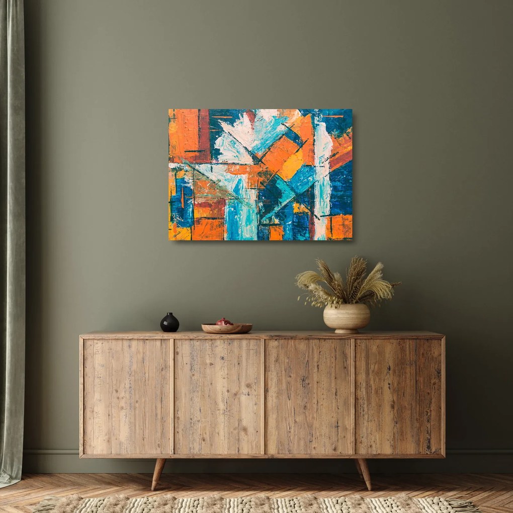 Tablou pe sticlă - Abstract (70x50 cm)