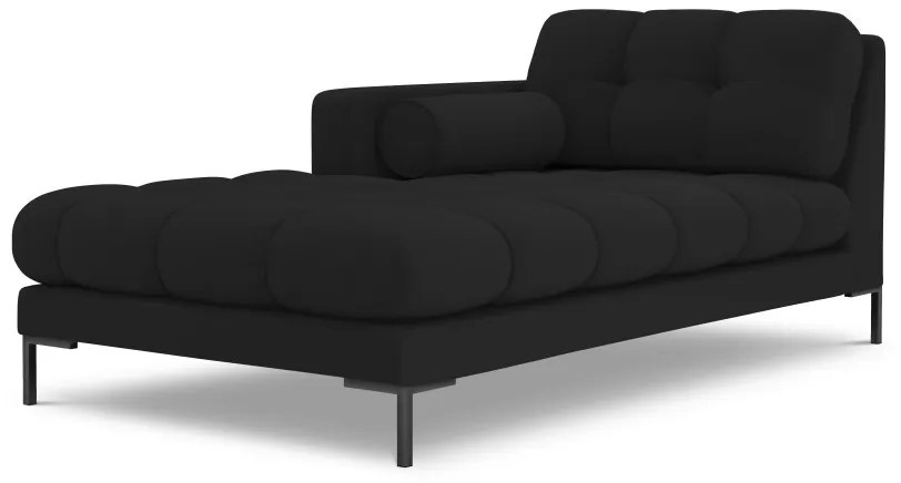 Sezlong tapitat Bali picioare negre – L185 x l102 x h75