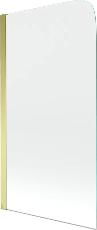 Mexen Felix paravan de baie cu 1 canat 70 x 140 cm, transparent, auriu - 890-070-001-50-00