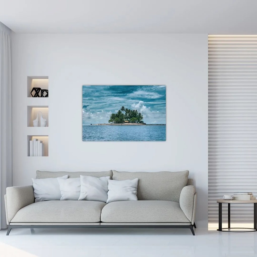 Tablou insula în mare (90x60 cm)