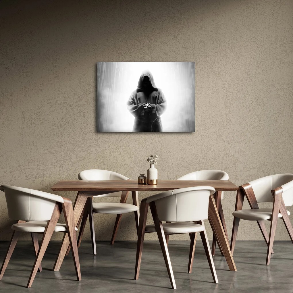 Tablou - Un călugăr într-o mănăstire (70x50 cm)