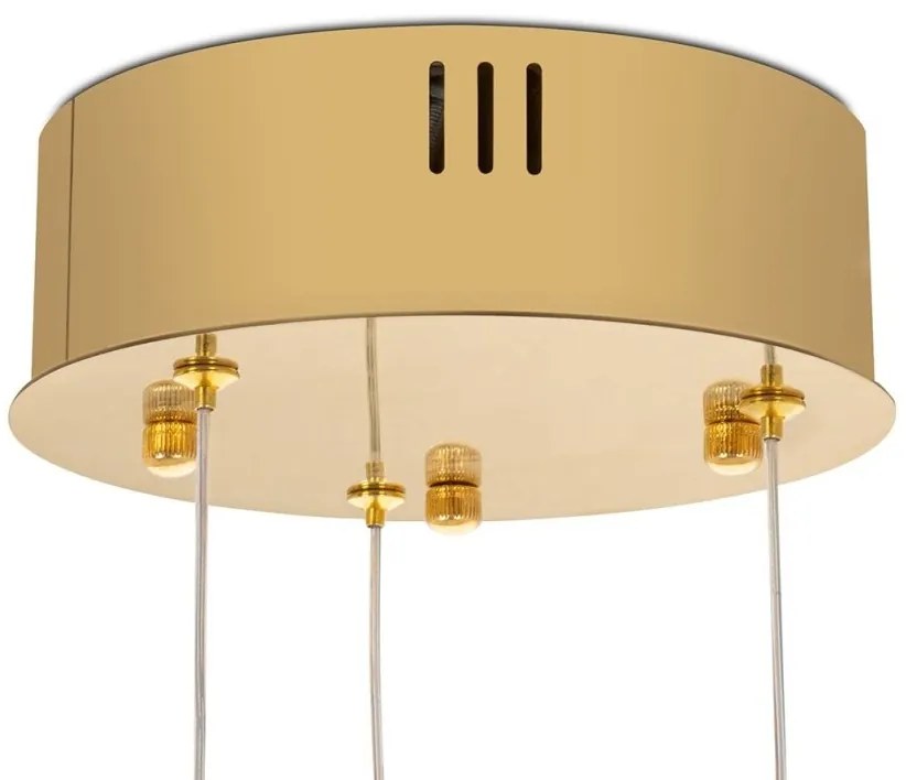 Lustra suspendata LED design ambiental Ring 3A auriu