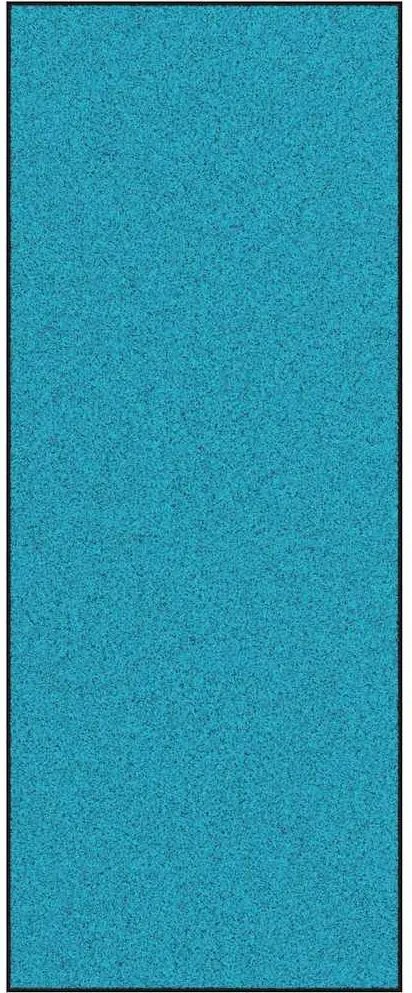 vidaXL Covoraș de intrare Cyan și Negru 120 x 300 cm Poliamidă și PVC