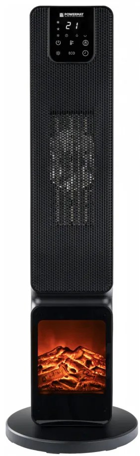 Șemineu electric cu coloană și radiator PM-GKL-3500DLK