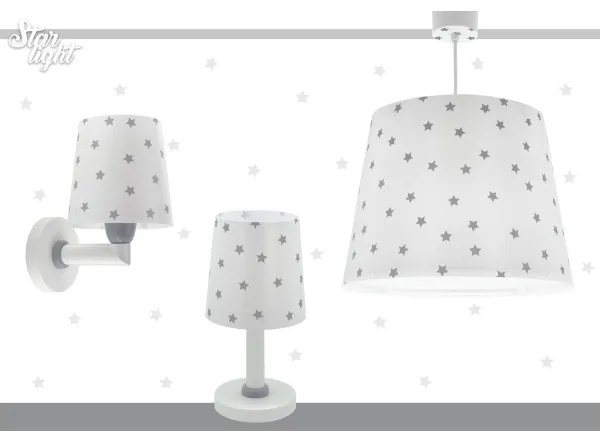 Lustră pentru copii STAR LIGHT 1xE27/60W/230V albă Dalber 82212B