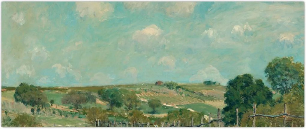 Tablou - Alfred Sisley, Meadow, reproducere (120x50 cm)