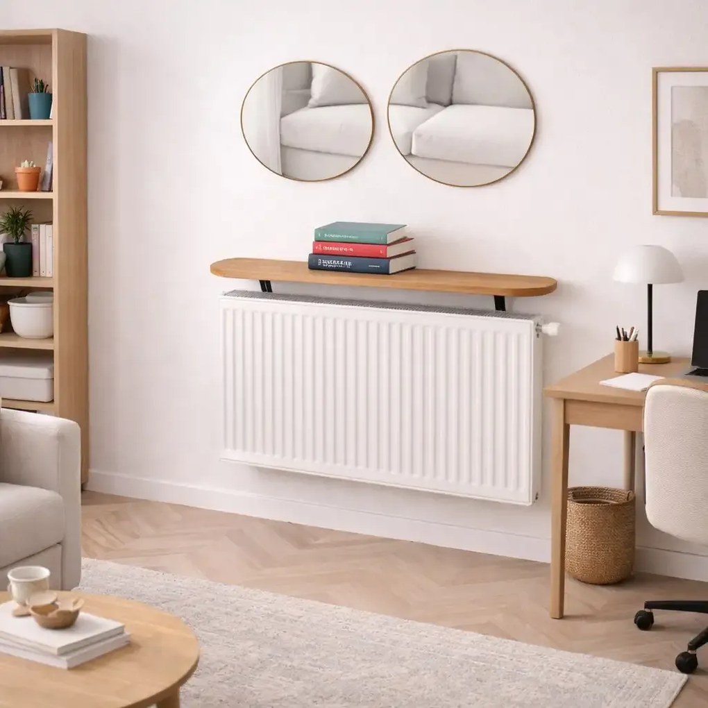 Raft perete, suport calorifer, nuc, Homs, 80x18 cm, L005