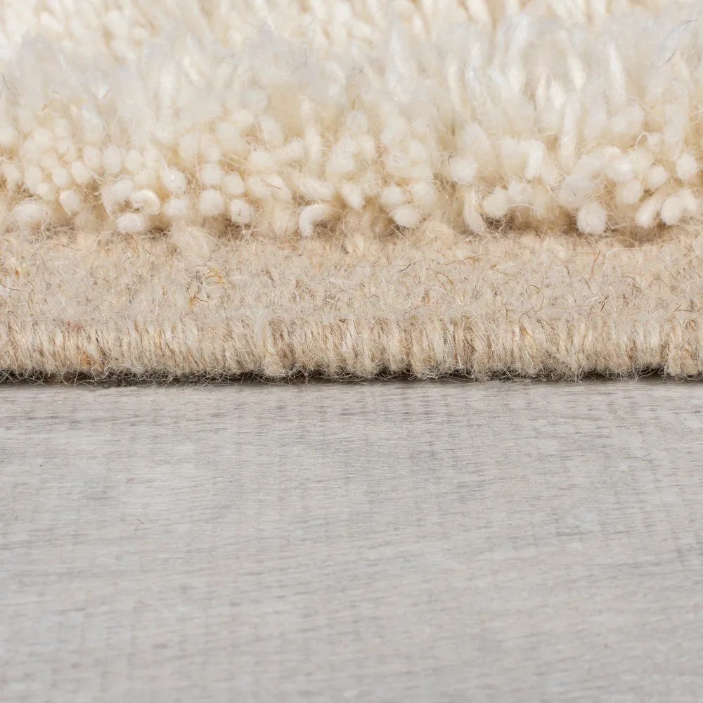 Covor bej-crem țesut manual din lână 160x230 cm Greek Key – Flair Rugs