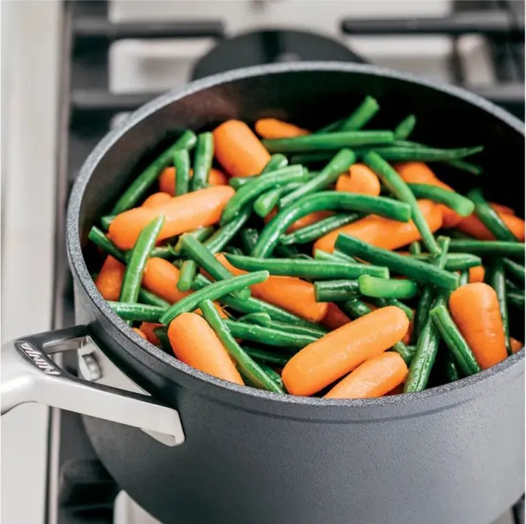 Set oale si tigaie Ninja Zerostick Premium C35005DE, 9 piese, Tehnologie antiaderenta, Pana la 260°C, Inductie, Negru