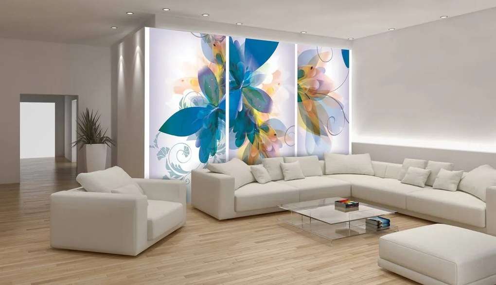 Fototapet - Arta din flori - abstact (152,5x104 cm)