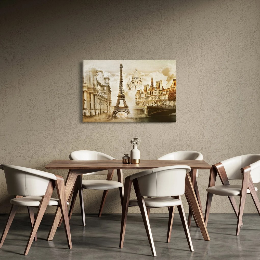 Tablou - Monumente din Paris (90x60 cm)