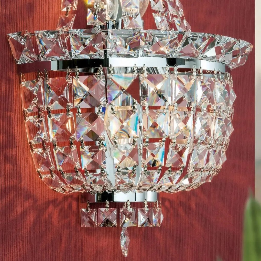 Aplica de perete cristal Swarovski AMBASSADOR crom