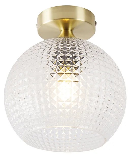 Plafoniera inteligentă Art Deco din alamă, inclusiv Wifi A60 - Sphere