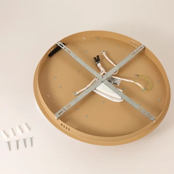 Brilagi - Plafonieră LED VISBY WOOD, 36W, 230V, Ø 50 cm, maro