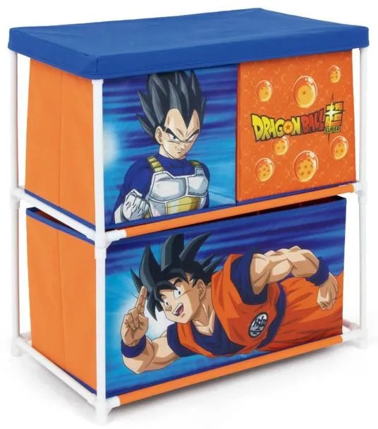 Dragon Ball raft de depozitare pentru jucării cu 3 compartimente 53x30x60 cm