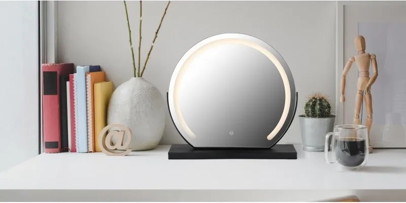 Oglinda de masa cu iluminat LED CCT Rivas 50x50cm 84038 GL