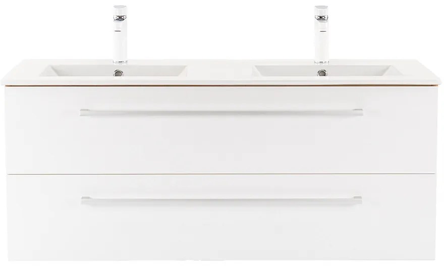 Dulap inferior Vario Clam 120 cu lavoar stejar-alb