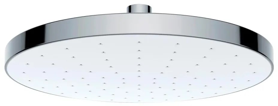 WENKO 24000100 – Cap de duș cu curățare automată, 22,5 x 22,5 cm, crom lucios/alb