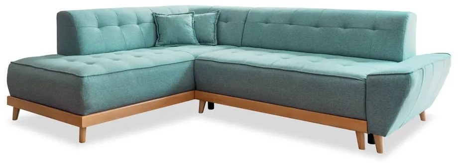 Colțar turcoaz extensibil (cu colț pe partea stângă ) Dazzling Daisy – Miuform