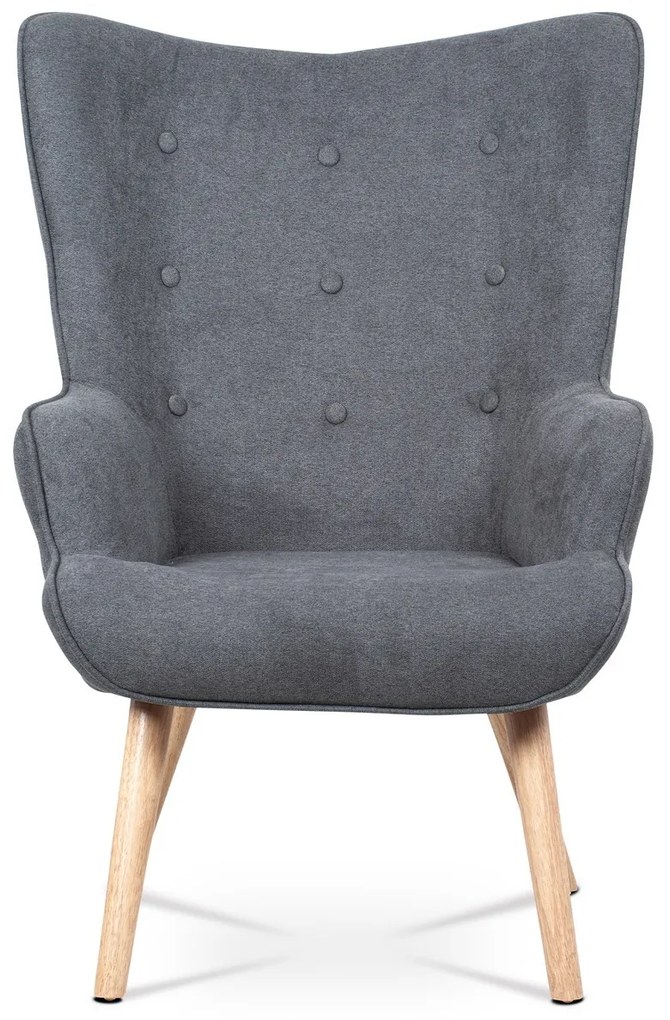 Fotoliu cu taburet GREY2, gri