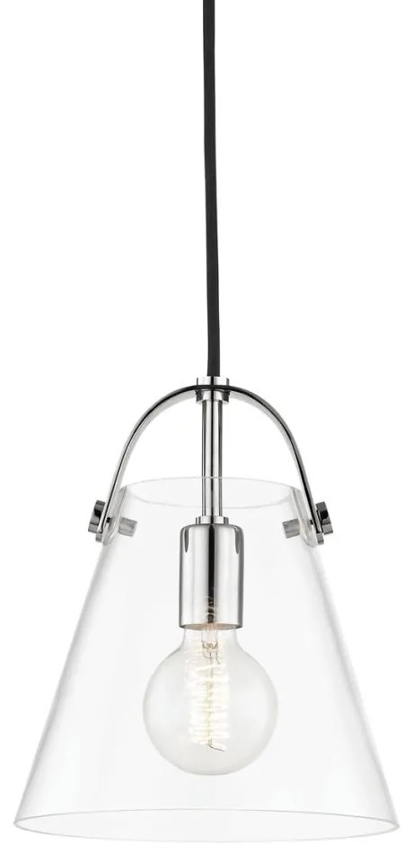 Pendul design modern KARIN small, nichel lucios