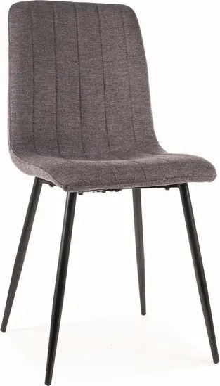 Scaun de masa ALAN B gri inchis cu picioare negre