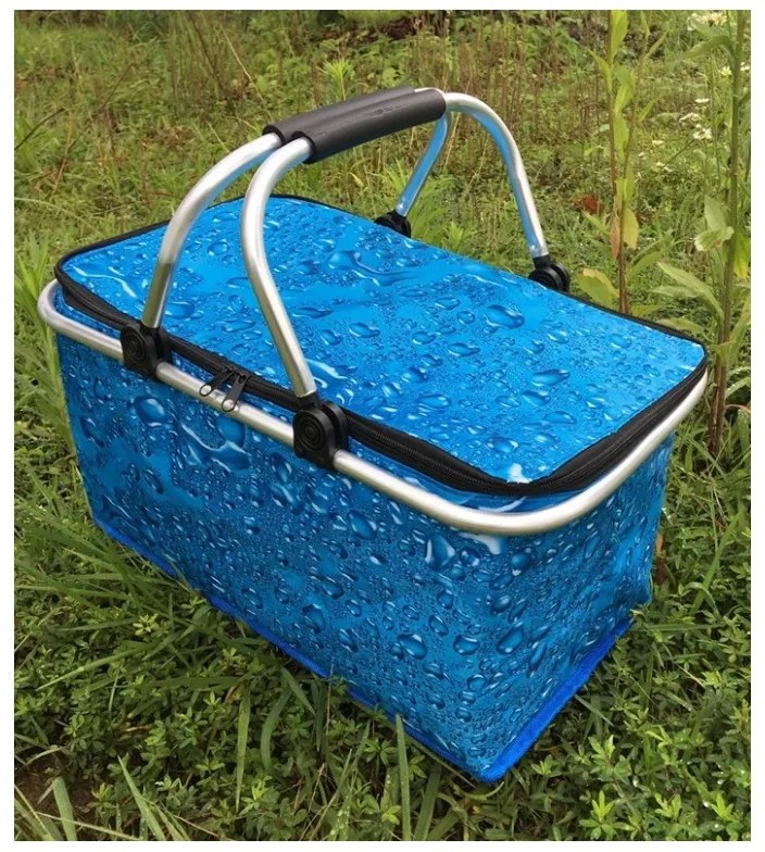 Cos termo pliabil pentru picnic COOLANZA, albastru