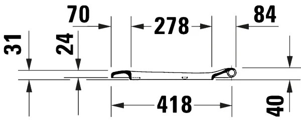 Duravit 28210000 - Capac WC D-CODE 37,4 x 43,3 cm, alb