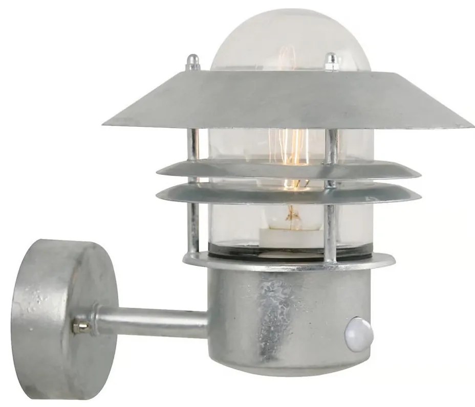Aplică de exterior cu senzor Nordlux BLOKHUS 1xE27/60W/230V IP54