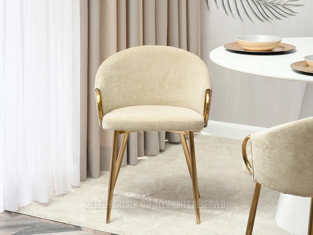 Scaun Carma K (crem + auriu). Promo -8%. 1110997