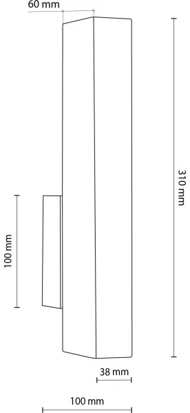 Aplică LED TEO LED/3W/230V 3000K nuc