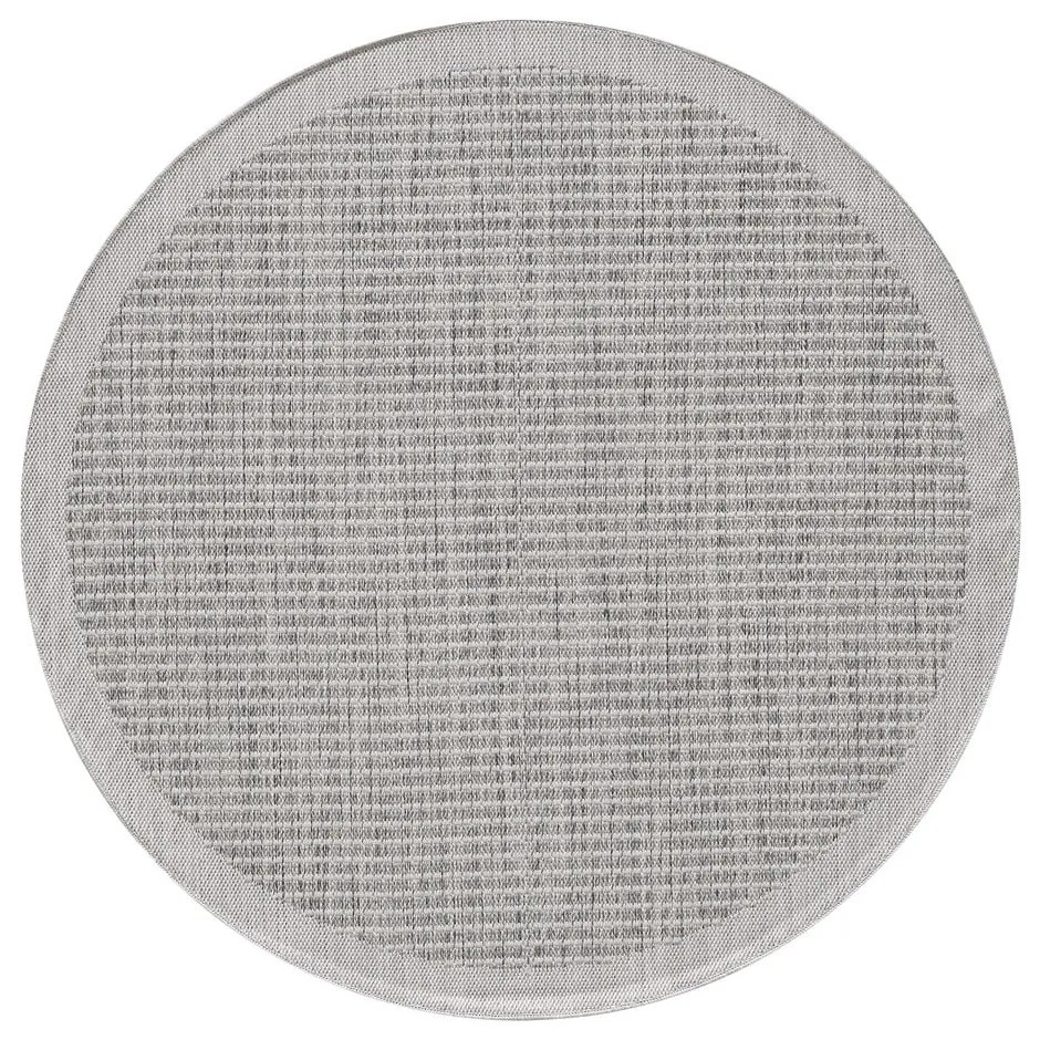 Covor pentru exterior și interior gri deschis rotund ø 200 cm Giza 1410 – Ayyildiz Carpets