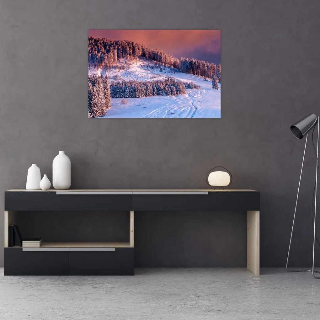 Tablou - Peisaj de iarnă (90x60 cm)