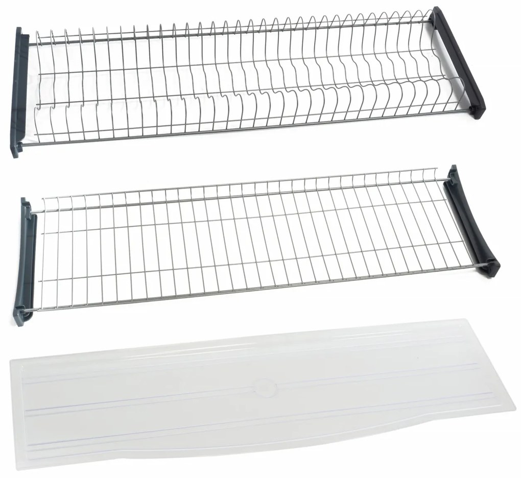 Scurgator /picurator vase pentru corp de de 450 | 600 | 700 | 800 | 900 mm , otel/plastic gri (Latime corp: 800 mm)