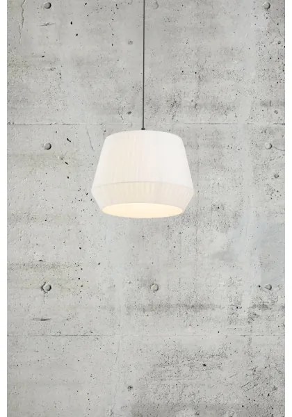 Nordlux - Lampă suspendată cu cablu DICTE 1xE27/60W/230V Ø40 cm albă