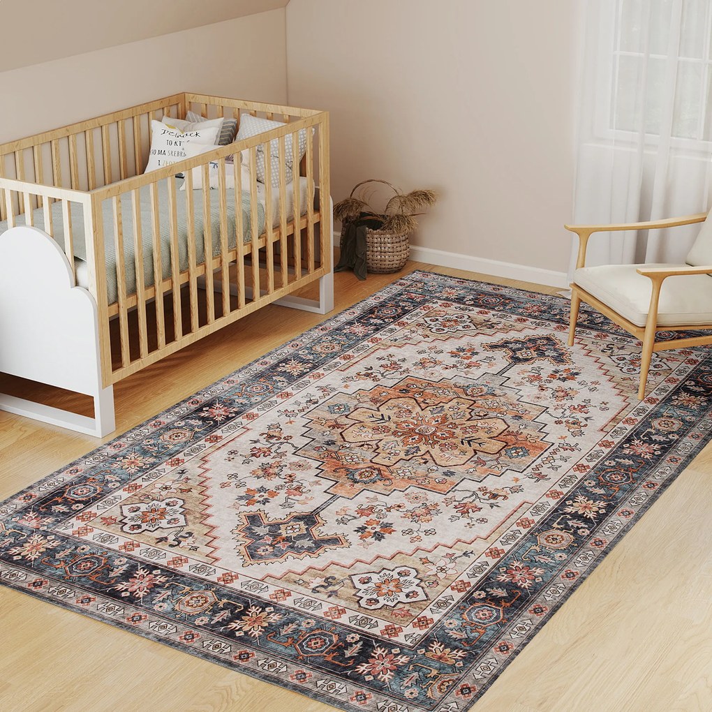 HOMCOM Covor cu Fir Scurt Boem Antiderapant și Lavabil 230x160 cm Maro | Aosom Romania