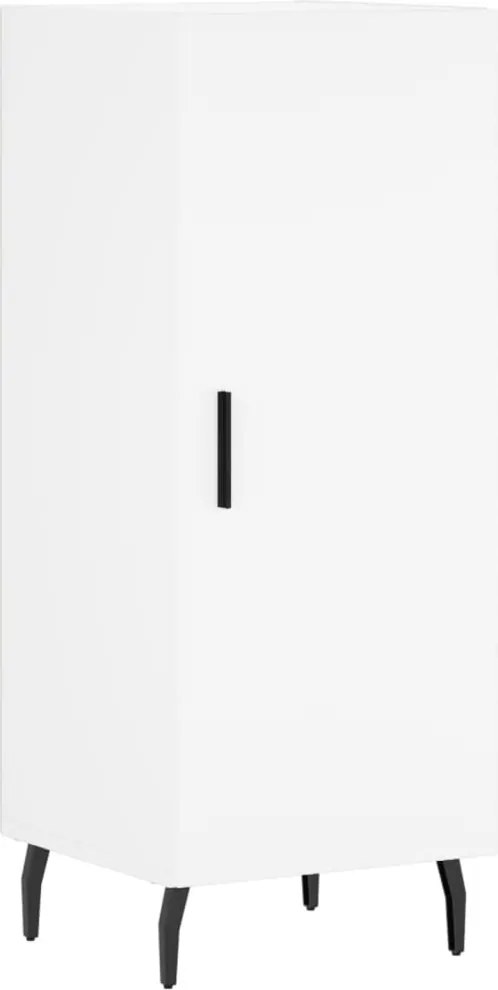 vidaXL Servantă, alb, 34,5x34x90 cm, lemn compozit