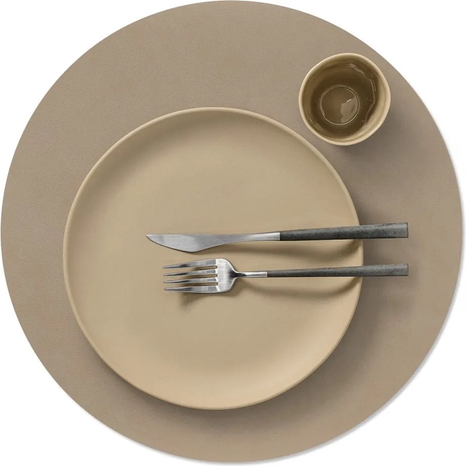 Suport pentru farfurii din piele ecologică ø 40 cm Circle XL Nupo – LIND DNA