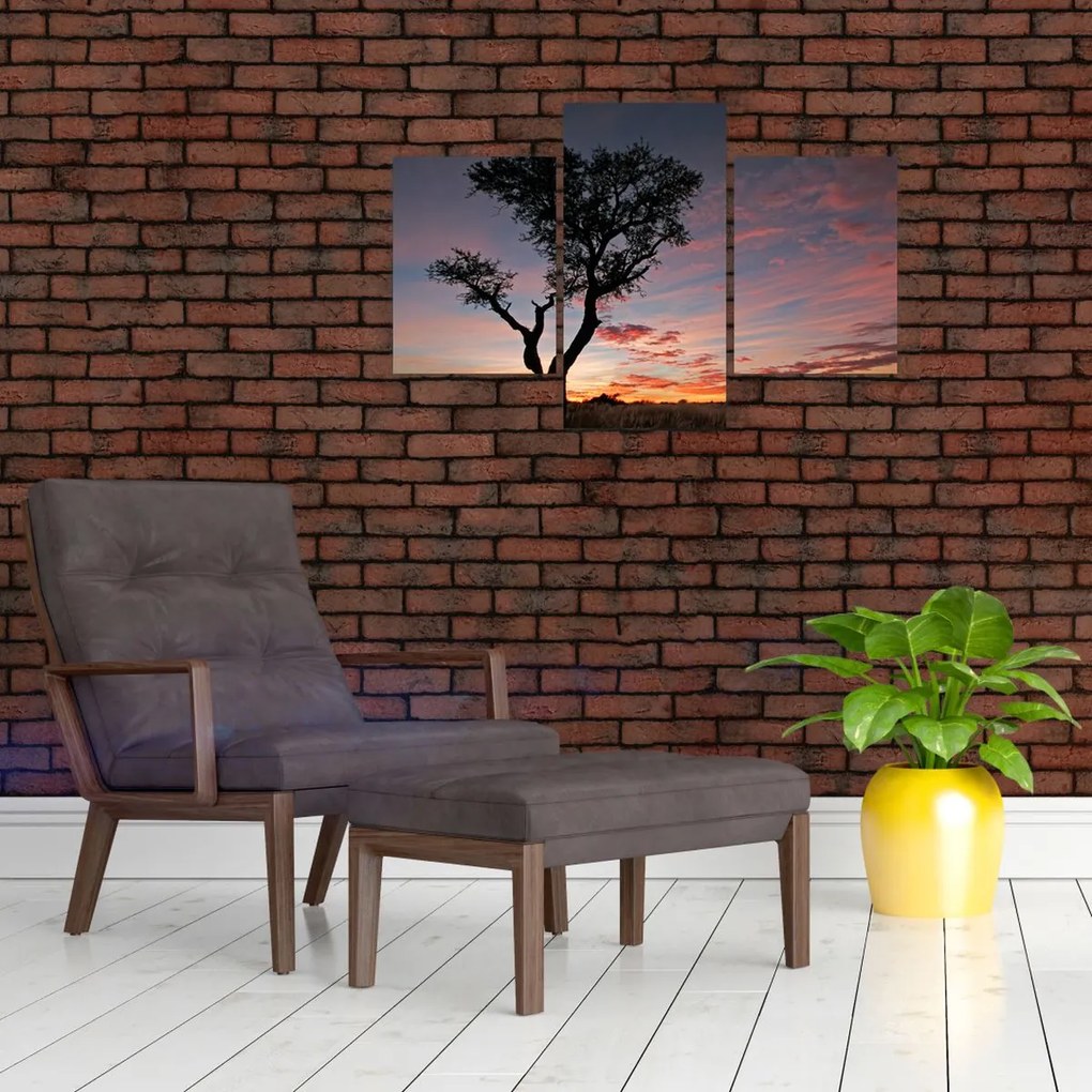 Tablou - Copac și nuanțe roșiatice (90x60 cm)