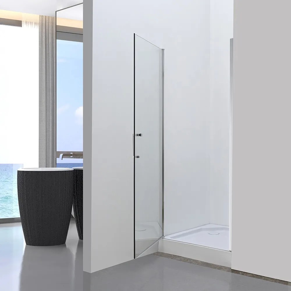 Solo New 80x195 cm ușă de duș cu sticlă securizată de 6 mm