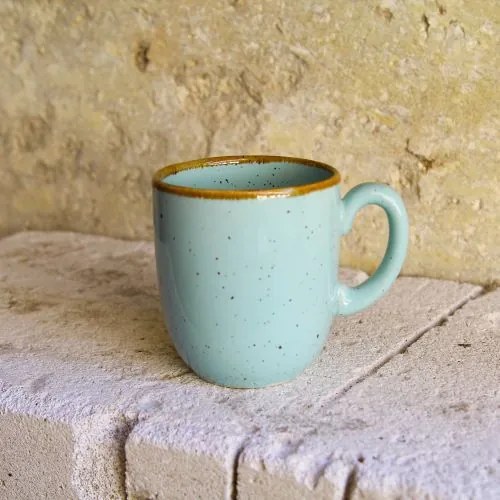 Cana Gardena din ceramica turcoaz 9 cm