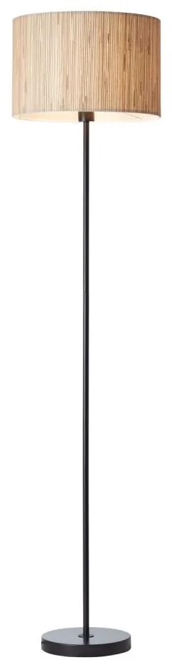 Lampă de podea WIMEA Brilliant 1xE27/52W/230V, neagră/bej