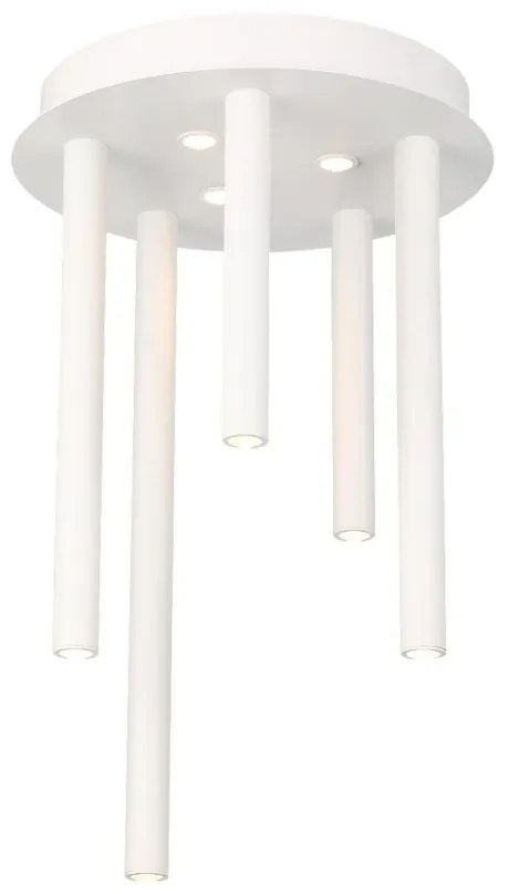 Plafoniera LED dimabila moderna ILIOS 5 top alba
