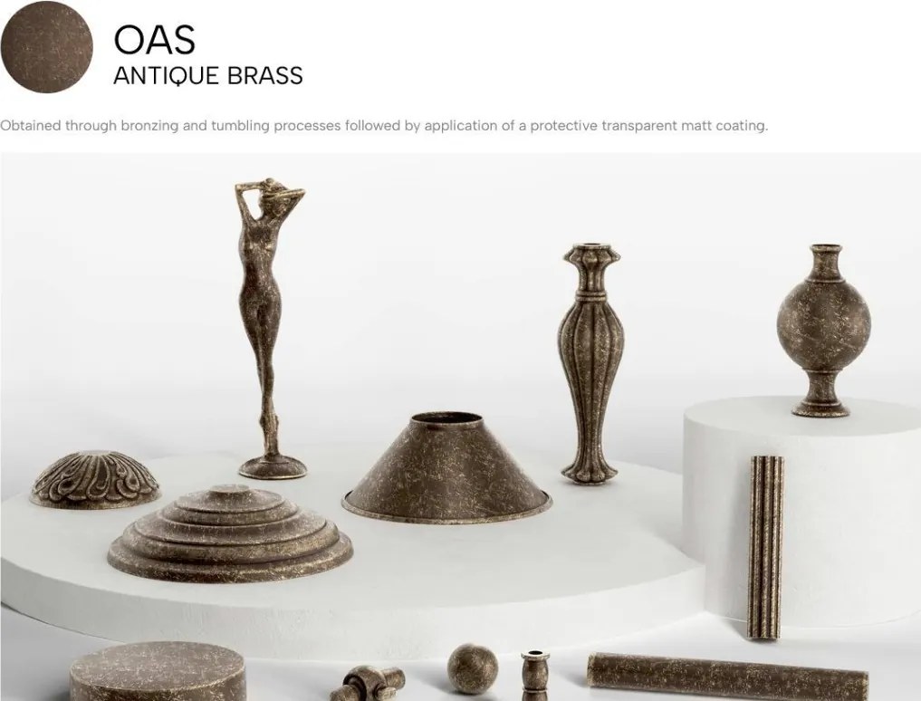 Pendul minimalist din alama Vesta